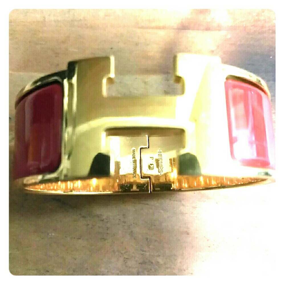 Hermes Peche melba Clic Clac H bracelet